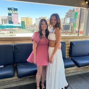 Pink Puff Sleeve Dress